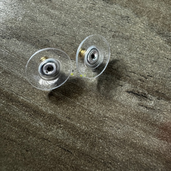 Lizzie Fortunato Pink Meteor EUC Gold Tone Post Back Statement Earrings Runway - Picture 9 of 9